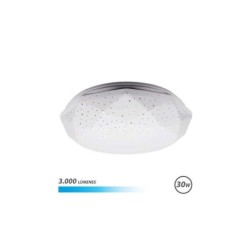 Plafoniera LED Serie Elbat Neptuno 30W 3000lm - Luce Fredda 6500K - Diametro 28cm