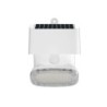 Elbat Foco Solar 2000LM - Luz Fria 6000K - Regulacion Vertical y Horizontal - Panel Solar 1W - IP65 - Color Blanco