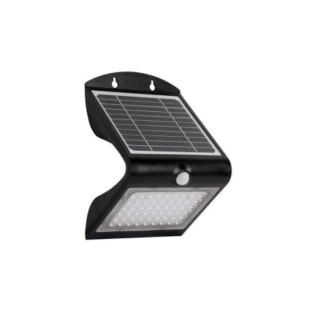 Elbat Aplique Led Solar Doble Iluminacion 4W - 500LM - Luz Fria 6000K - Luz Calidad 3000K - Sensor de Movimiento