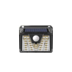 Elbat Aplique Led Solar - 150LM - Luz Fria 6500K - Sensor de Movimiento - Bateria 1200mAh