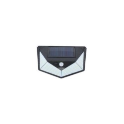 Elbat Aplique Solar 3 Caras - 250LM - Luz Fria 6500K - Sensor Movimiento - Bateria 1200mAh