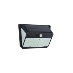 Elbat Aplique Solar 3 Caras - 250LM - Luz Fria 6500K - Sensor Movimiento - Bateria 1200mAh