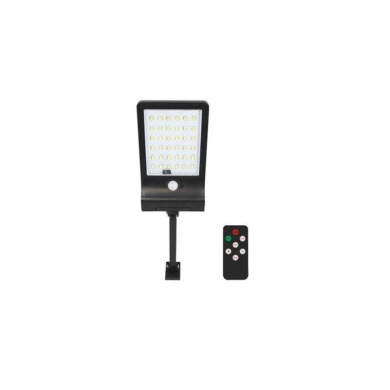 Lampione stradale a LED solare Elbat - 350LM - Luce dimmerabile 3000K/4000K/6500K - Batteria 1800mAh - Sensore di movimento - Te Lampione stradale a LED solare Elbat - 350LM - Luce dimmerabile 3000K/4000K/6500K - Batteria 1800mAh - Sensore di movimento - Te