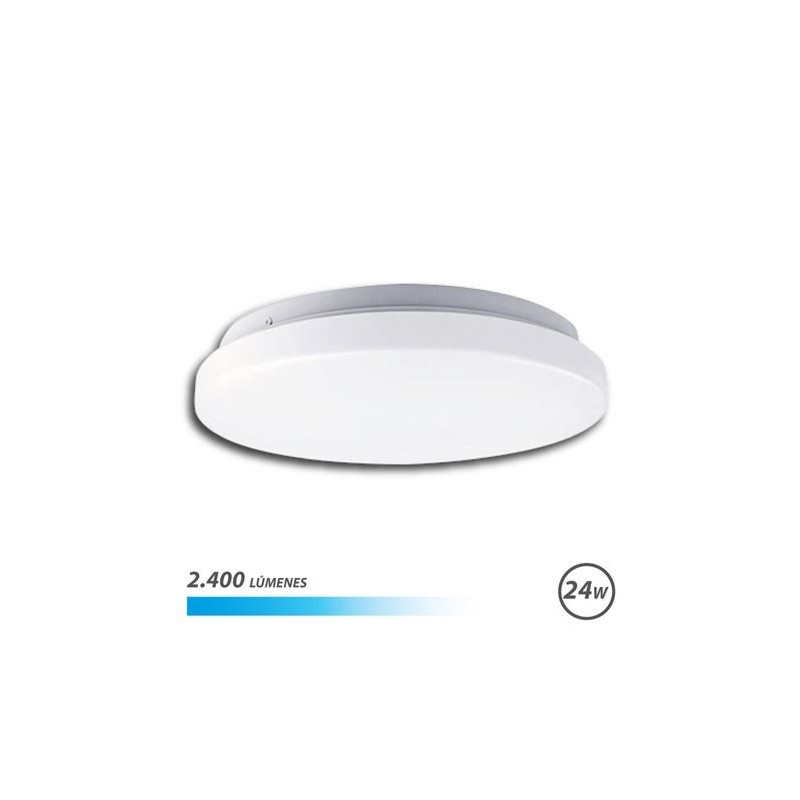 Plafoniera LED Rotonda Elbat 24W 2400lm - Luce Fredda 6500K - Diametro 35cm Plafoniera LED Rotonda Elbat 24W 2400lm - Luce Fredda 6500K - Diametro 35cm
