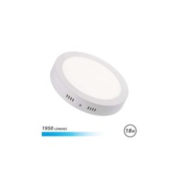 Elbat Downlight de Pared LED 18W 1950lm - Forma Circular 225mm - 6500K Luz Fria