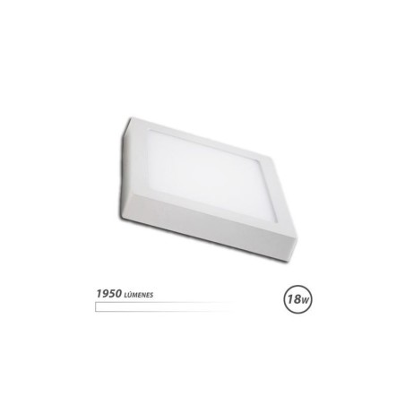 Faretto da Parete LED Elbat 18W 1950lm - Forma Quadrata 225mm - Luce Bianca 4000K