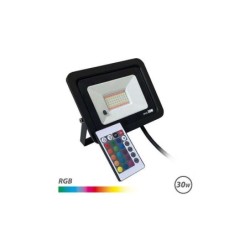Faretto Led RGB Elbat 30W - Controllo Remoto - IP65 - Ideale per Esterni