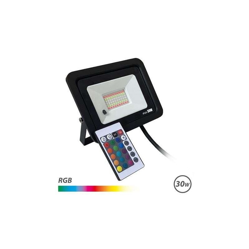 Faretto Led RGB Elbat 30W - Controllo Remoto - IP65 - Ideale per Esterni Faretto Led RGB Elbat 30W - Controllo Remoto - IP65 - Ideale per Esterni