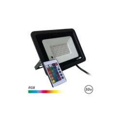Faretto Led RGB Elbat 50W - Controllo Remoto - IP65 - Ideale per Esterni