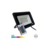 Faretto Led RGB Elbat 50W - Controllo Remoto - IP65 - Ideale per Esterni