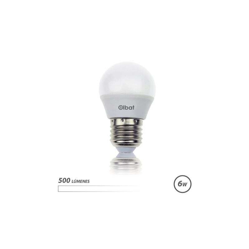 Lampadina LED Elbat G45 - 6W - 500lm - E27 - Luce Bianca Lampadina LED Elbat G45 - 6W - 500lm - E27 - Luce Bianca