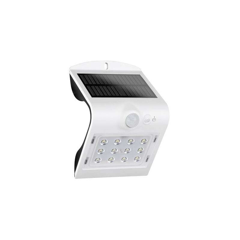 Lampada da Parete LED Solare Elbat - 1.5W - 220lm - Doppia Illuminazione - Bianca Lampada da Parete LED Solare Elbat - 1.5W - 220lm - Doppia Illuminazione - Bianca