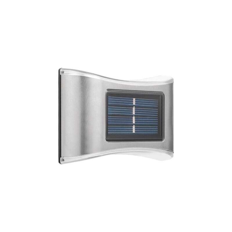 Elbat Aplique Solar LED 150lm - Panel Solar Integrado 2V, 120mAh - Bateria 1.2V, 600mAh - Carcasa Acero Inoxidable Elbat Aplique Solar LED 150lm - Panel Solar Integrado 2V, 120mAh - Bateria 1.2V, 600mAh - Carcasa Acero Inoxidable