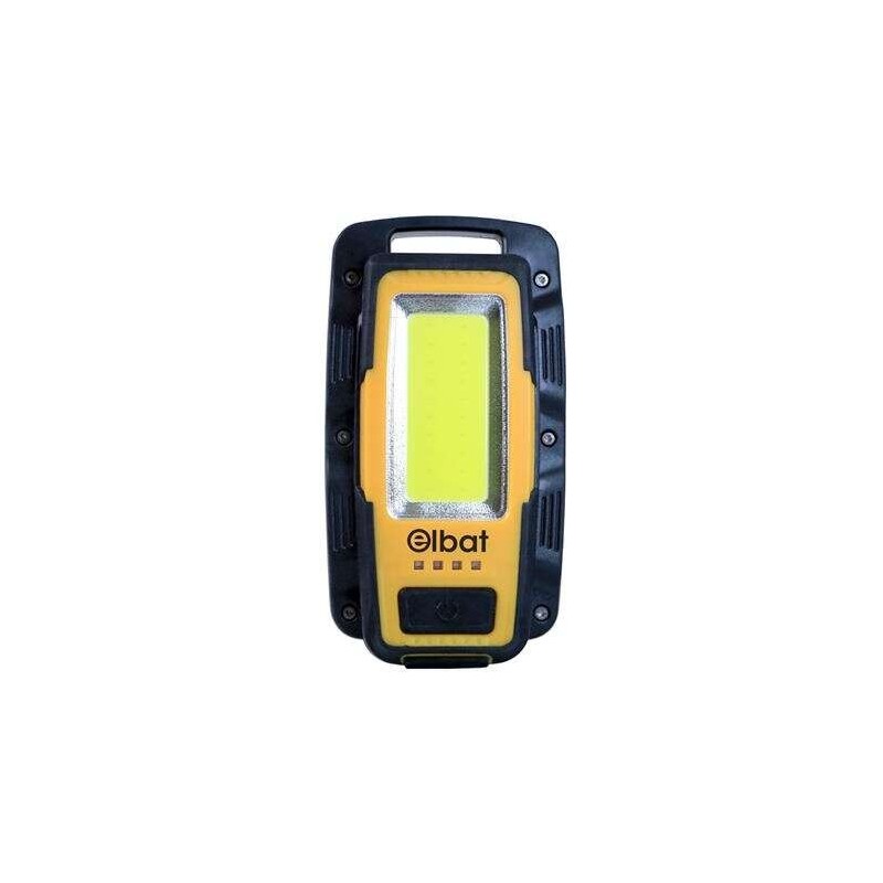 Torcia LED Ricaricabile Elbat - Gancio e Magnete - Cob 8W 600LM - Colore Nero Torcia LED Ricaricabile Elbat - Gancio e Magnete - Cob 8W 600LM - Colore Nero