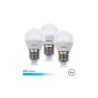 Elbat Pack da 3 Lampadine LED G45 6W - 500LM - Attacco E27 - Luce Fredda