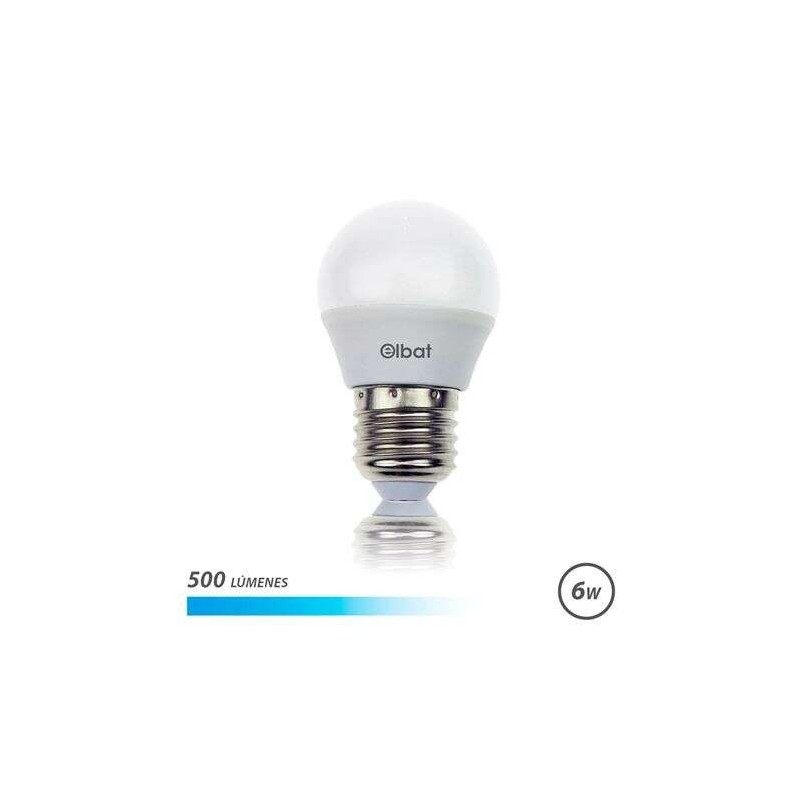 Lampadina LED Elbat G45 E27 6W 500 Lumen - Luce Fredda - Colore Bianco Lampadina LED Elbat G45 E27 6W 500 Lumen - Luce Fredda - Colore Bianco