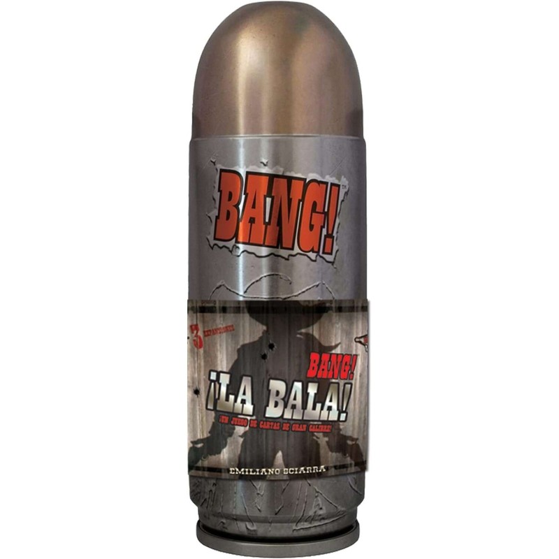 Bang!: Gioco di Carte La Bala - Tema Western - Da 3 a 8 Giocatori - Da 8 Anni - Durata 20-40min. ca. Bang!: Gioco di Carte La Bala - Tema Western - Da 3 a 8 Giocatori - Da 8 Anni - Durata 20-40min. ca.