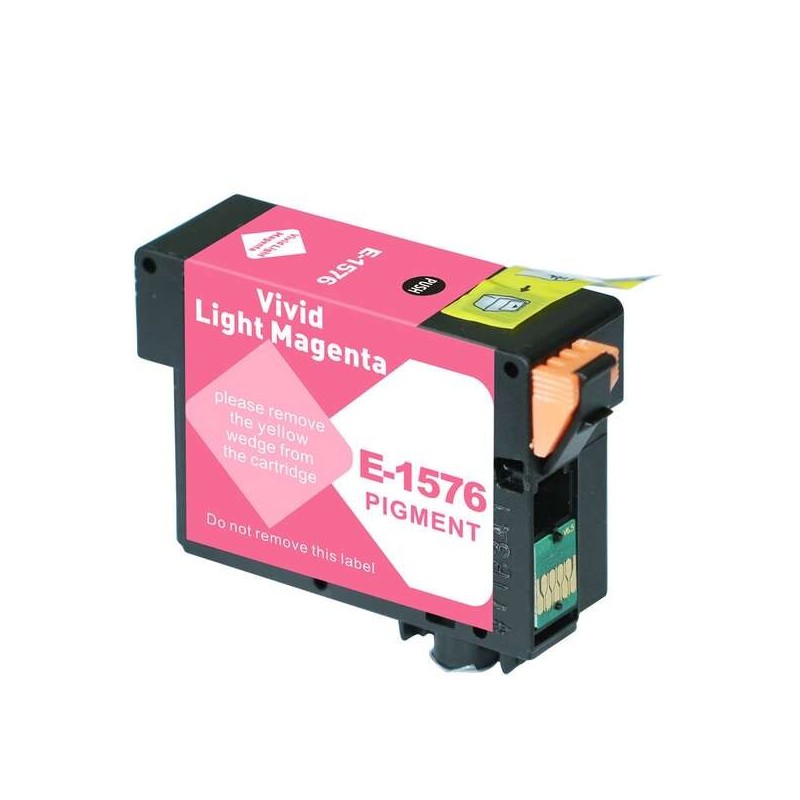 Cartuccia d'inchiostro pigmentata generica Epson T1576 Magenta Light - Sostituisce C13T15764010 Cartuccia d'inchiostro pigmentata generica Epson T1576 Magenta Light - Sostituisce C13T15764010