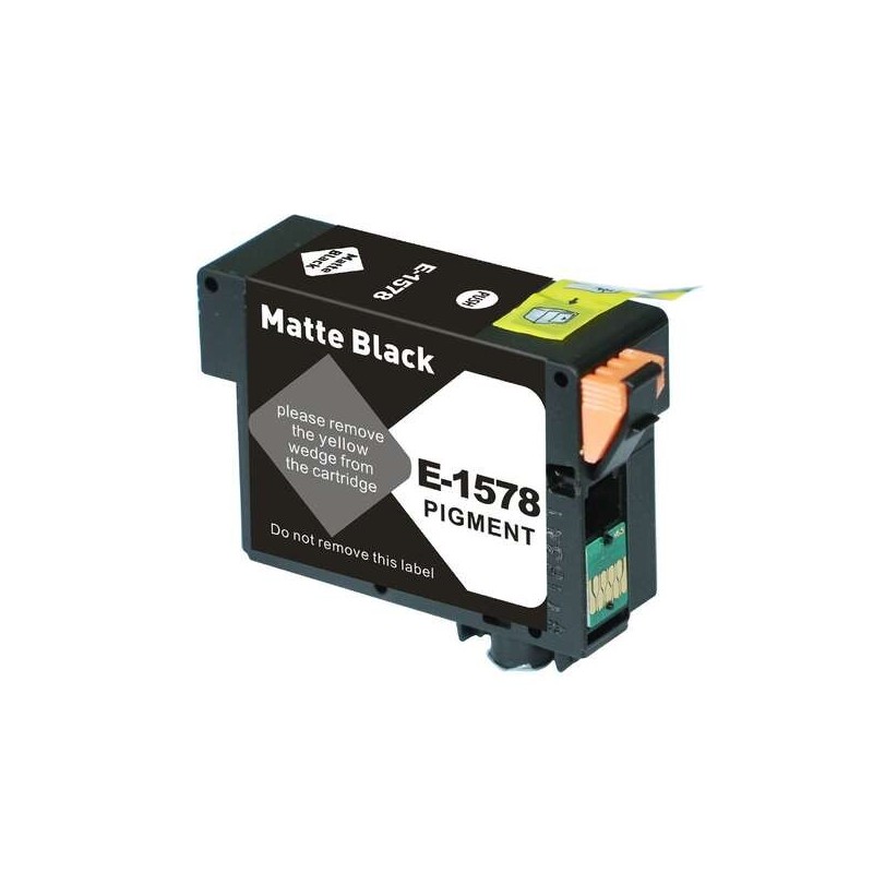 Epson T1578 Negro Mate Cartucho de Tinta Pigmentada Generico - Reemplaza C13T15784010 Epson T1578 Negro Mate Cartucho de Tinta Pigmentada Generico - Reemplaza C13T15784010