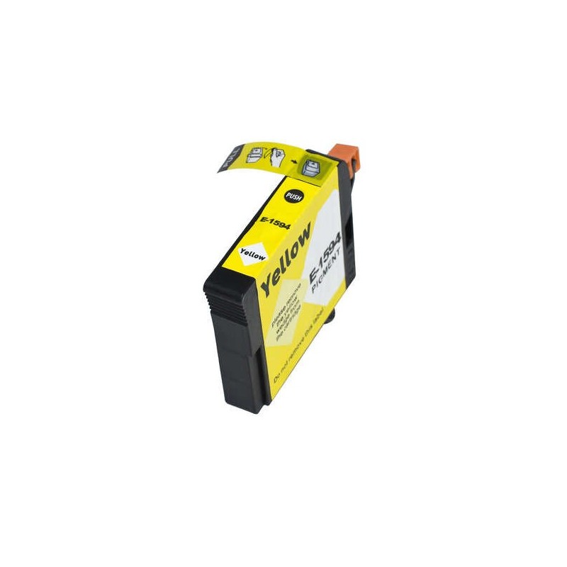 Cartuccia d'inchiostro pigmentato generica Epson T1594 gialla - Sostituisce C13T15944010 Cartuccia d'inchiostro pigmentato generica Epson T1594 gialla - Sostituisce C13T15944010