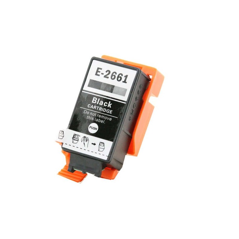 Cartuccia d'inchiostro generica nera Epson T266 - Sostituisce C13T26614010 Cartuccia d'inchiostro generica nera Epson T266 - Sostituisce C13T26614010