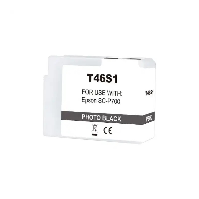 Epson T46S1 Negro Photo Cartucho de Tinta Pigmentada Generico - Reemplaza C13T46S100 Epson T46S1 Negro Photo Cartucho de Tinta Pigmentada Generico - Reemplaza C13T46S100