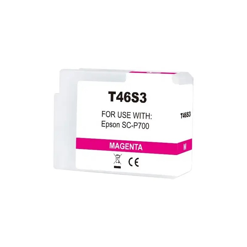 Epson T46S3 Magenta Vivido Cartucho de Tinta Pigmentada Generico - Reemplaza C13T46S300