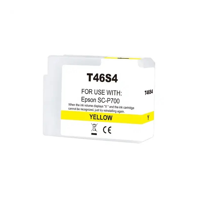Cartuccia d'inchiostro pigmentato generica gialla Epson T46S4 - Sostituisce C13T46S400 Cartuccia d'inchiostro pigmentato generica gialla Epson T46S4 - Sostituisce C13T46S400