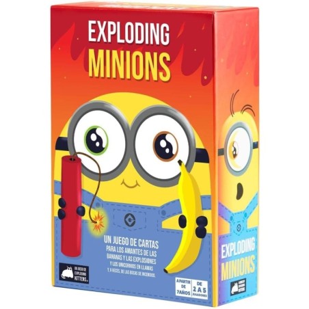 Exploding Minions Juego de Cartas - Tematica Animacion/Humor - De 2 a 5 Jugadores - A partir de 7 Años - Duracion 15min. aprox.