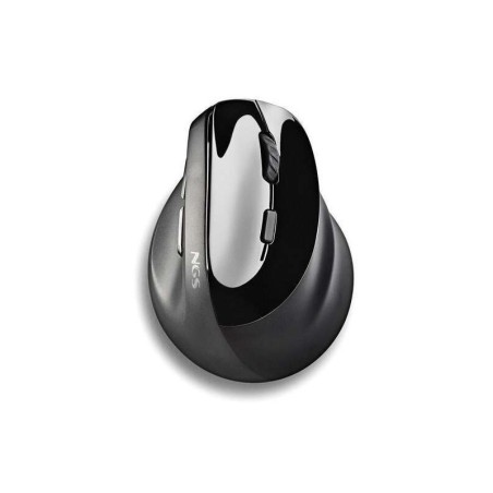 Mouse verticale ergonomico wireless NGS Evo Moksha USB 2400 dpi - 5 pulsanti - Tasti silenziosi - Colore nero