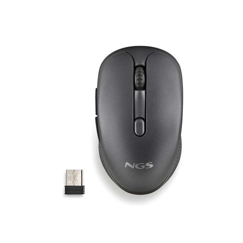 NGS Evo Rust Black Raton Inalambrico USB 1600dpi - 5 Botones - Recargable - Uso Diestro NGS Evo Rust Black Raton Inalambrico USB 1600dpi - 5 Botones - Recargable - Uso Diestro