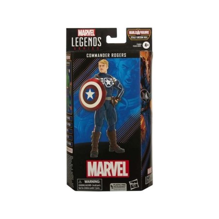 Hasbro Marvel Legens Comandante Rogers - Figura de Coleccion - Altura 15cm aprox.