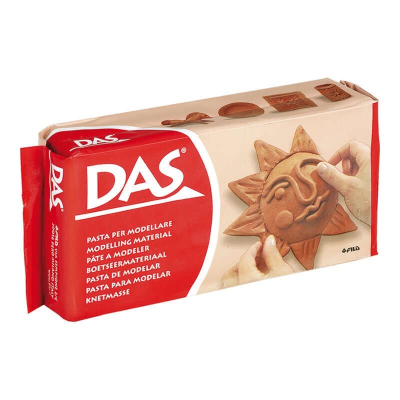 Pasta da modellare Das - 500gr - Facile da lavorare - Asciuga all'aria - Colore terracotta Pasta da modellare Das - 500gr - Facile da lavorare - Asciuga all'aria - Colore terracotta