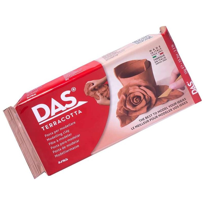 Pasta da modellare Das - 1 kg - Facile da lavorare - Asciuga all'aria - Colore terracotta Pasta da modellare Das - 1 kg - Facile da lavorare - Asciuga all'aria - Colore terracotta