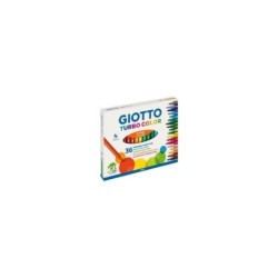 Giotto Turbo Color Pack de 36 Rotuladores - Punta Fina 2.8 mm. - Tinta al Agua - Lavable - Colores Surtidos
