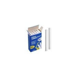 Giotto Robercolor Pack de 10 Tizas Redondas Blancas - Testadas Dermatologicamente - Compactas y Duraderas