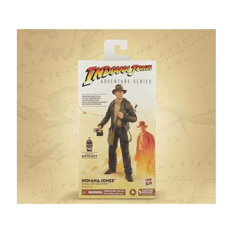 Hasbro Indiana Jones Adventure Series Indiana Jones Dial of Destiny - Figura da collezione - Altezza 15 cm circa. Hasbro Indiana Jones Adventure Series Indiana Jones Dial of Destiny - Figura da collezione - Altezza 15 cm circa.