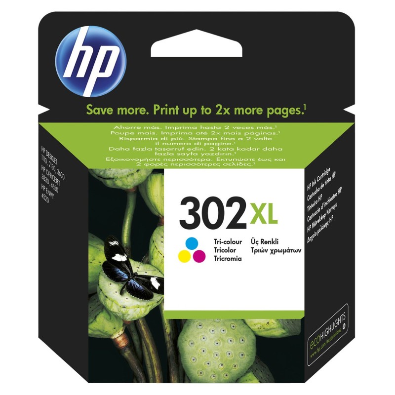 Cartuccia d'inchiostro a colori originale HP 302XL - F6U67AE Cartuccia d'inchiostro a colori originale HP 302XL - F6U67AE