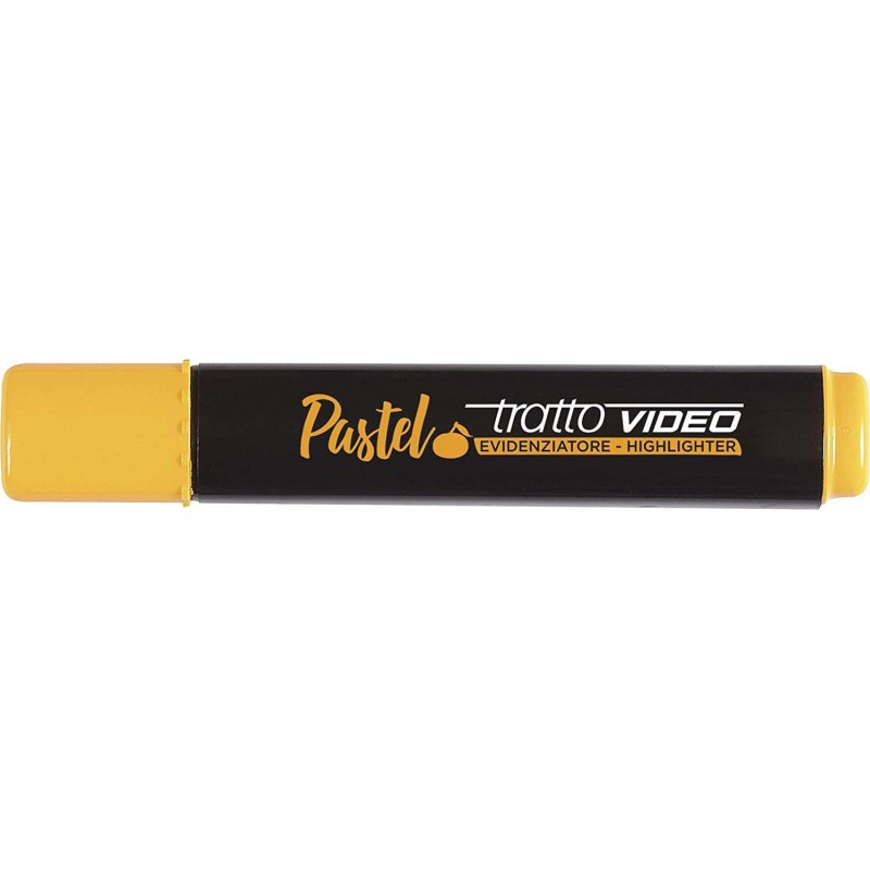 Tratto Video Pastel Marcador Fluorescente - Punta Biselada - Tinta al Agua - Secado Rapido - Color Naranja Mandarina Tratto Video Pastel Marcador Fluorescente - Punta Biselada - Tinta al Agua - Secado Rapido - Color Naranja Mandarina