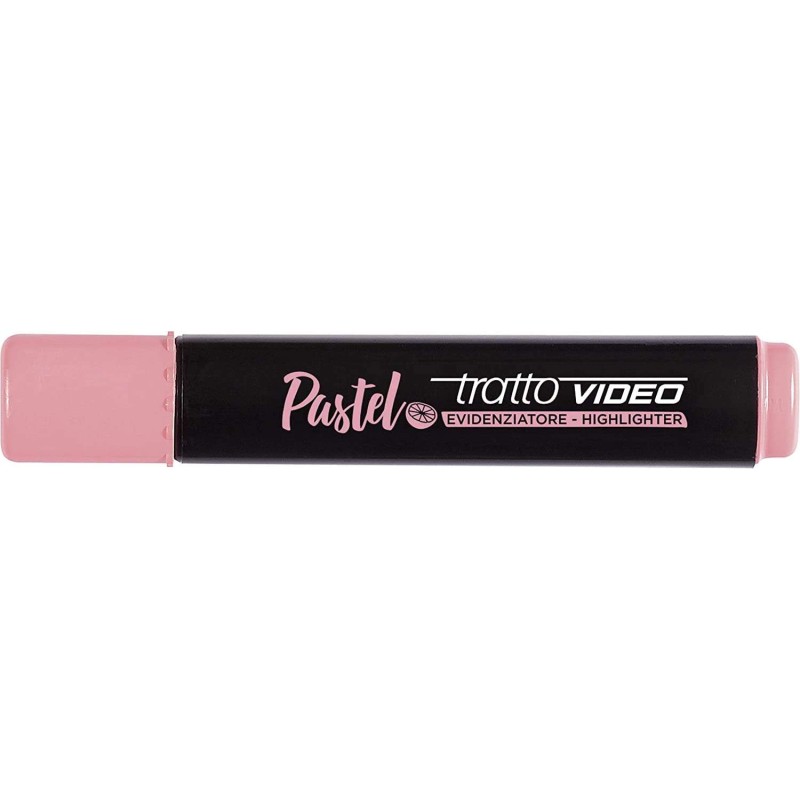 Tratto Video Pastel Marcador Fluorescente - Punta Biselada - Tinta al Agua - Secado Rapido - Color Rosa Pomelo Tratto Video Pastel Marcador Fluorescente - Punta Biselada - Tinta al Agua - Secado Rapido - Color Rosa Pomelo