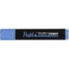 Tratto Video Pennarello Fluorescente Pastello - Punta a Scalpello - Inchiostro ad Acqua - Asciugatura Rapida - Colore Blu Mirtil