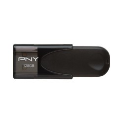 PNY attache 4 memoria USB 2.0 da 128 GB - clip portachiavi - nero (pendrive)
