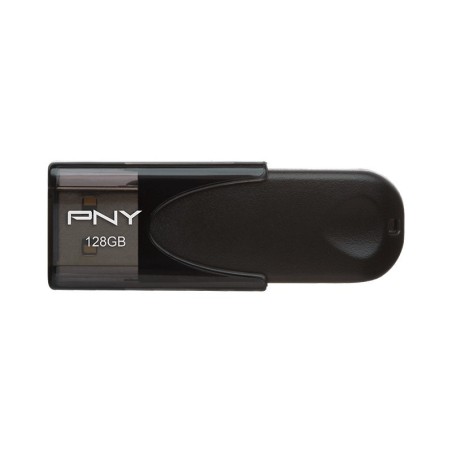 PNY attache 4 memoria USB 2.0 da 128 GB - clip portachiavi - nero (pendrive)