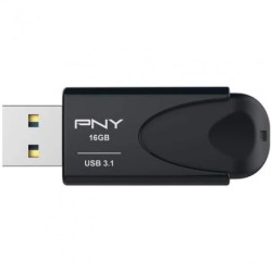 PNY attache 4 memoria USB 3.1 da 16 GB - clip portachiavi - nero (pendrive)