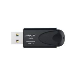 PNY attache 4 memoria USB 3.1 da 32 GB - clip portachiavi - nero (pendrive)