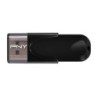 PNY attache 4 memoria USB 2.0 da 64 GB - clip portachiavi - nero (pendrive)