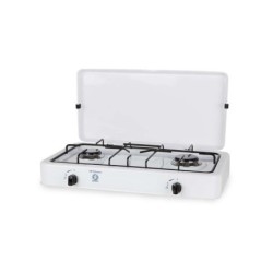 Orbegozo FO 2350 Hornillo a Gas Compacto - 2 Fuegos Esmaltados - Practico y Seguro para Actividades al Aire Libre
