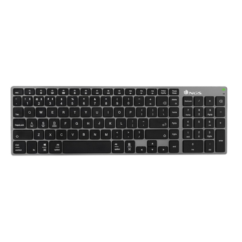 NGS Fortune-BT Teclado Multidispositivo Inalambrico USB Bluetooth - Silencioso - Teclas X-Type - Bateria Recargable NGS Fortune-BT Teclado Multidispositivo Inalambrico USB Bluetooth - Silencioso - Teclas X-Type - Bateria Recargable