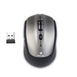 Mouse wireless NGS Frizz Dual USB 1600 dpi - 5 pulsanti - Tecnologia Bluetooth - Utilizzo per destrimani - Colore grigio/nero