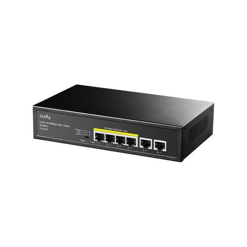 Switch PoE+ a 6 porte 10/100M Cudy FS1006P Switch PoE+ a 6 porte 10/100M Cudy FS1006P